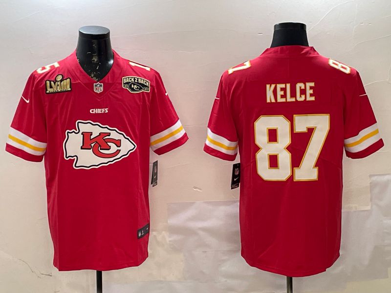 Men Kansas City Chiefs #87 Kelce Red Nike Team Logo 2025 NFL Jersey style 3->kansas city chiefs->NFL Jersey